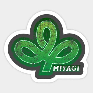 Miyagi Prefecture Japanese Symbol Distressed Sticker